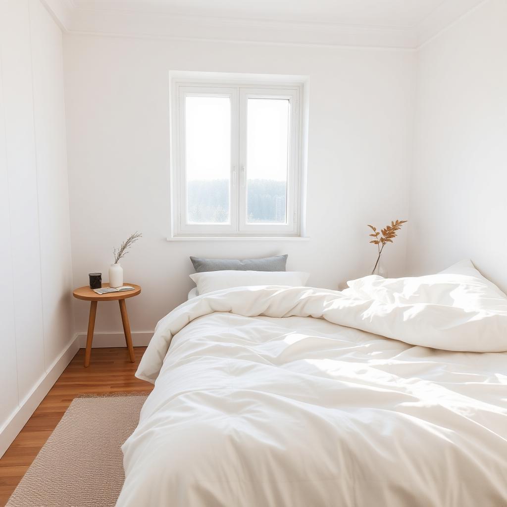 Bedroom with Miracle Made cooling comforter
